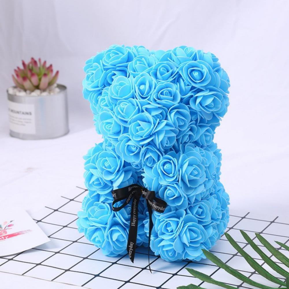 Valentine's Day Rose Bear Rose Teddy Bear Artificial Rose Flower Bear