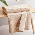 thumbnail image 2 of Levtex Home - Spruce Coral - Quilted Throw - (50 x 60") - Paisley - Coral and Tan - Reversible Pattern - Cotton Fabric, 2 of 4