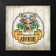 thumbnail image 2 of Allen, Kimberly 12x12 Black Modern Framed Museum Art Print Titled - Adventure Is Out There 1, 2 of 5