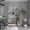 White, variant on 2 Piece Bookcase Set Living Room Storage, 42 Wide 9 Shelves Matt Gray/White Particle Board