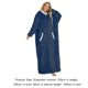 thumbnail image 3 of Sudadera Mujeres Hombres Manta Sudadera con capucha Estilo casual Bolsillo Manga larga Cremallera Ropa de dormir Traje Cgtredaw Azul marino Única para Mujer, 3 of 5