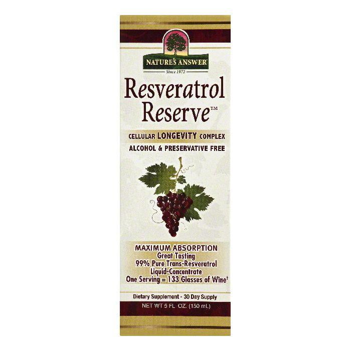 Natures Answer LiquidConcentrate Maximum Absorption Resveratrol Reserve, 5 OZ