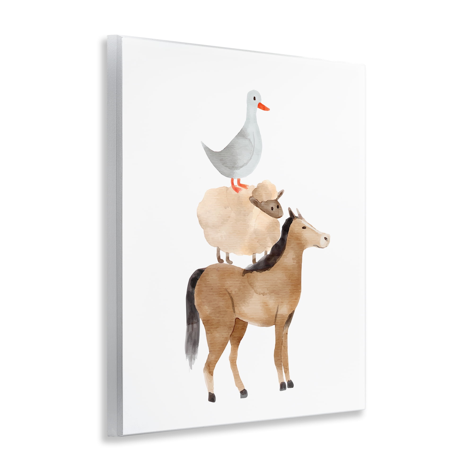 Stupell Industries Farm Life Stack Wall Plaque Art, design by Kim Allen