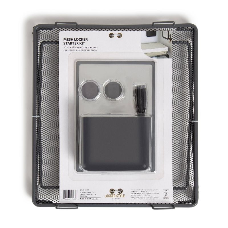 U Brands Locker Kit with Shelf Gray