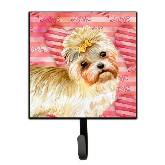 Morkie Love Leash or Key Holder Red