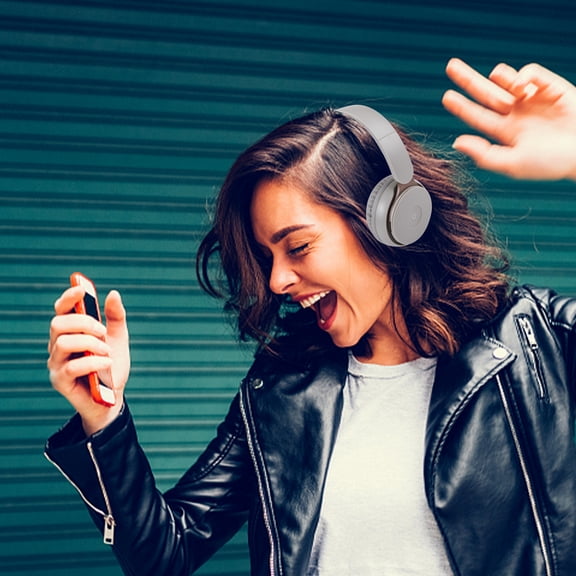 Latrodar Wireless Bluetooth 5.1 Headset Headset Game Network Chat Voice Call Crafted with Care eisure Music Headset Gray 7.2x5.2 Inch Home Decor
