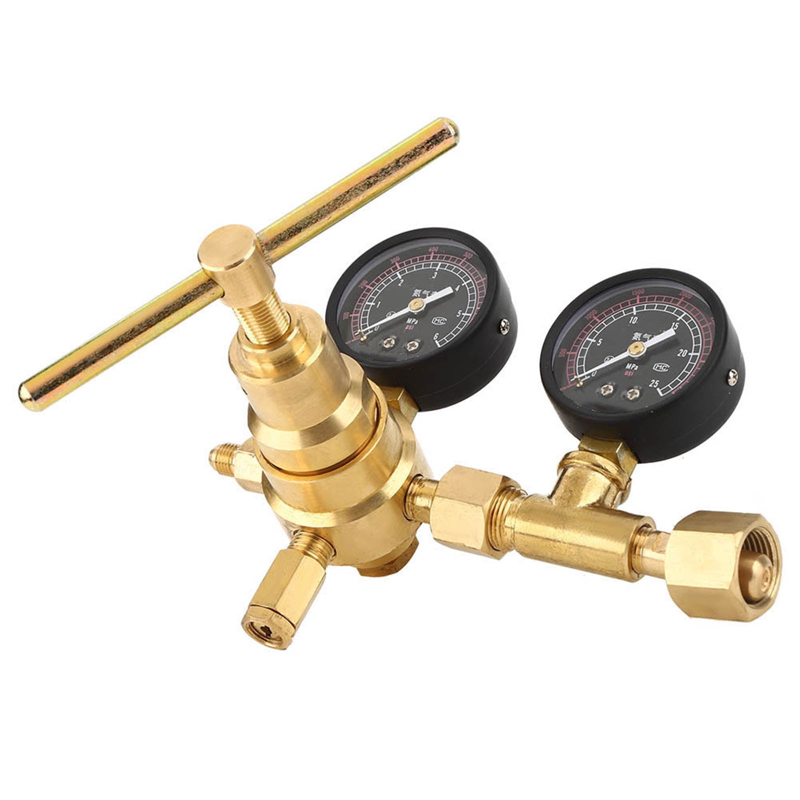 Nitrogen Regulator, Brass Leakproof 60kg Nitrogen Gauge, Nitrogen