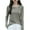 Brown, variant on Womens Trendy Comfy Cozy V-Neck Sweaters Fashion Women's Casual Semi High Neck Solid Color Round-Neck Sweater