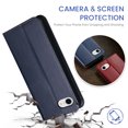thumbnail image 3 of Wallet Case For iPhone 7 Plus / iPhone 8 Plus, Case Wallet-High Quality Leather Magnetic Closure Case-RFID Blocking Card Holders-Shockproof TPU Shell Folio Cover Women Men Men/Women, Blue, 3 of 7
