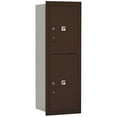 thumbnail image 4 of 11 Door High Recessed Mounted 4C Horizontal Parcel Locker with 2 Parcel Lockers in Bronze with Private Access - Rear Loading, 4 of 4