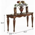 thumbnail image 2 of Cherry Sofa Table with Turned Fluted Legs - Classic Elegance for Your Living Space (54.5" x 20.5" x 30.5"), 2 of 5