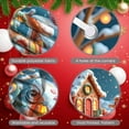 thumbnail image 4 of Gingerbread House Christmas Banner Snowman Xmas Display Gifts Christmas Tree Holiday Backdrop for Christmas Party Winter Gathering Home Decoration, 4 of 9