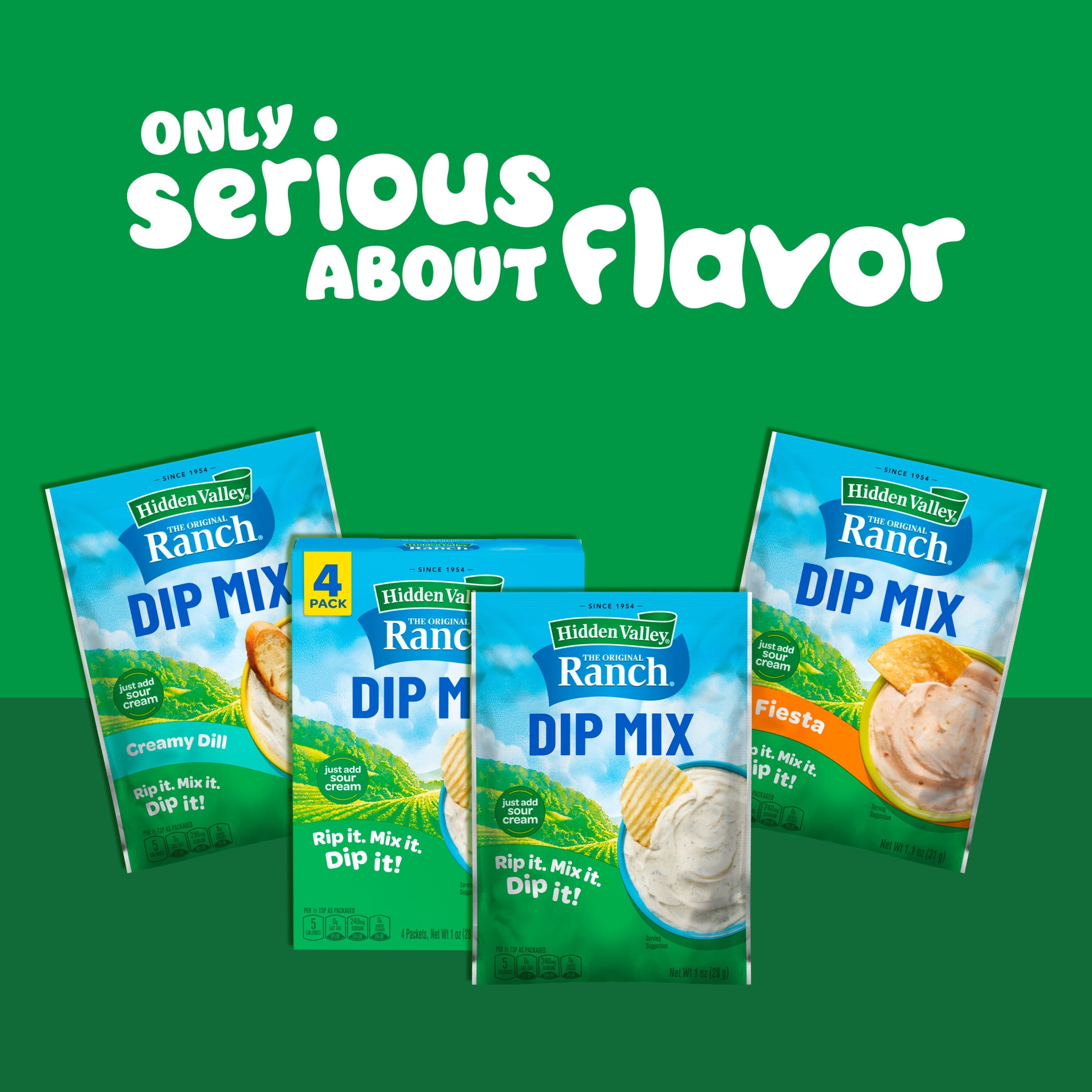 Hidden Valley Fiesta Ranch Dip Mix, 1 oz Packet