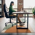 thumbnail image 3 of Office Chair Mat for Hardwood & Tile Floor,Boho Abstract Leaves 60"x48" Computer Chair Mat for Rolling Chairs Carpet, Under Desk Non Slip Gaming Rug, Low-Pile Rubber Backing Large Protector Mat, 3 of 5