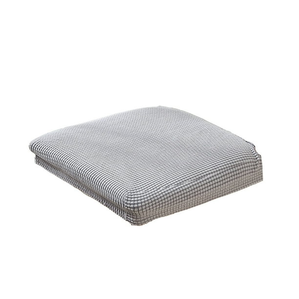 Funda elástica Sp ex para cojín de asiento de silla con textura de grano de maíz para sillas de comedor, oficina, bar, bodas. Protector de tela de poliéster suave y lavable para asientos redondos u