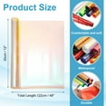 thumbnail image 2 of Holographic Clear Vinyl Film Holographic Fabric 12"x48",Transparent, 2 of 6