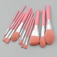 thumbnail image 3 of Juego de brochas de maquillaje HUOGUO, mango de madera rosa claro, 12 unidades, 3 of 4