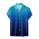 thumbnail image 1 of Camisas De Vestir Para Hombre Manga Corta Camisa de manga corta con solapa y hebilla de bolsillo con impresión digital 3D para hombre (Blue, XL), 1 of 2