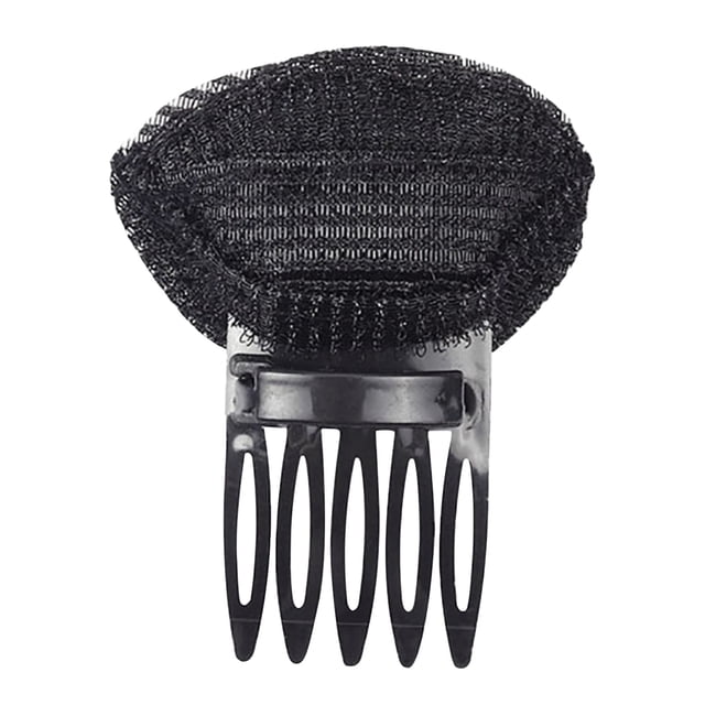 Fiudx Almohadilla para El Cabello, Postizo Rizado En Forma de Pompón, Realzador Flequillo En Clip, Peine Ligero y Cómodo, Uso Diario para Bodas y Fiestas, Apto Tipo de Cabello, Tamaño 7,5 X 2,5 Cm