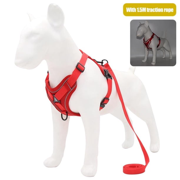 Greeniant Pet Harness Set Professional Breathable Reflective Walking Towing Accessories Vest Accessory Rope Outdoor Ropes Dog Leash Suministros para perros No.6 Greeniant PT002524-06
