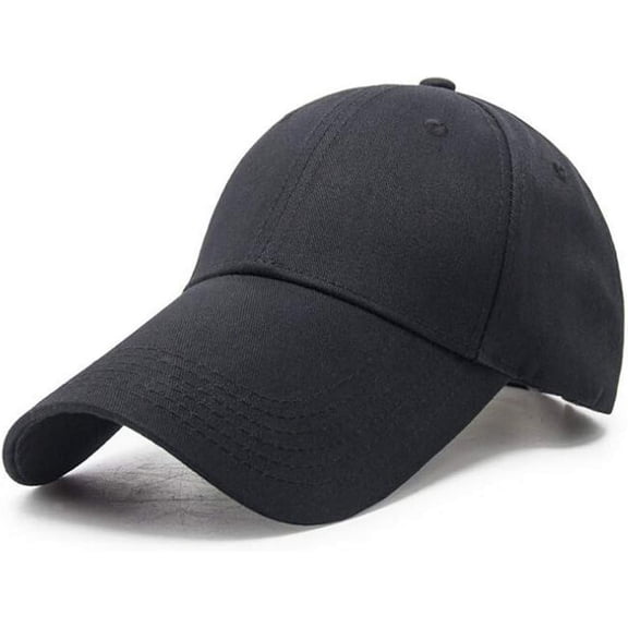 Men Women Plain Adjustable Baseball Cap Super Extra Long Bill Hat Strapback