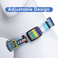 thumbnail image 4 of Pawtitas Multicolor Dog Collar Small Blue / White / Teal / Yellow, 4 of 7
