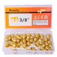 thumbnail image 1 of Breezliy 50 piezas de tubo OD 3/8 "" mangas de compresión de latón virolas de latón kit surtido de accesorios de compresión (tubo OD de 3/8 "), 1 of 5