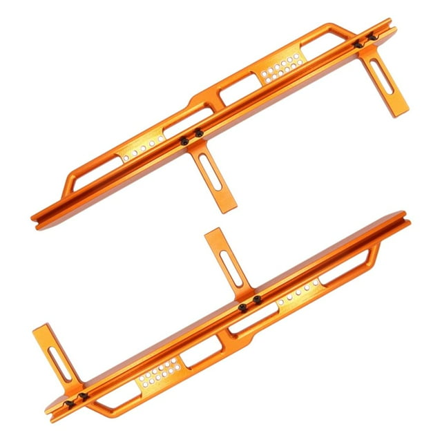 1 Par de licencia de Protección de Pedal de Pedal para Axial SCX6 Jlu 4Wd-Axi05000T1 Piezas de Carrocería de Accesorios Oro Hugo Pedal lateral