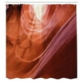 thumbnail image 3 of Ambesonne American Shower Curtain, Canyon Arizona Nature, 69"Wx84"L, Orange Red and Yellow, 3 of 5