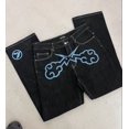 thumbnail image 4 of 2023 Nuevos pantalones vaqueros retro de estilo hip hop para hombre y mujer, pantalones holgados de pierna ancha y rectos, pantalones vaqueros de moda Harajuku, ropa de calle Y2K, 4 of 5