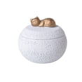 thumbnail image 2 of Coarse Pottery Pet Memorial Urn - Ceramic Cremation Container for Dog, Cat & Pet Ashes., 2 of 6