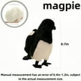 thumbnail image 3 of Simulated Magpie Stuffed Animal Plush Doll Gift - Fun Educational Bird Plush Toy Birthday Gift-8.7'', 3 of 5