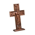 thumbnail image 5 of yotijay Wood Crucifix Standing Salvation Cross Catholic Souvenir Handmade Decorative for 35x20.5x2.5cm, 5 of 9