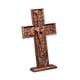 thumbnail image 5 of Crucifijo de madera de Jesús Salvador con base para oración, recuerdo católico hecho a mano 35 x 205 x 25 cm, 5 of 9