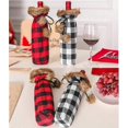thumbnail image 5 of Christmas Wine Bottle Cover Red Wine Bottle Bag Wine Bottle Covers Bag For Wine Bottle Drawstring Gift Wrap Santa Pattern Decoration (Christmas Wine C, 5 of 5