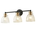 thumbnail image 5 of Classic 3-Light Vanity Light Fixture, 23.4 inches Wall Mounted Lighting with Clear Glass Shade for Powder Room, Bedroom, Dining Room, 5 of 8