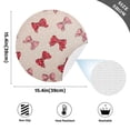 thumbnail image 5 of 15 Inch Round Grid Plate Mats Heat Non-Slip Resistant PVC Placemats for Kitchen Dining Table Decor Cute Red Bows Pattern 1PCS, 5 of 5