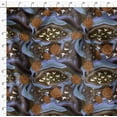 thumbnail image 4 of Soimoi Cotton Satin Spandex Blue Fabric By the Yard - 54 Inch Wide - Duck Birds Fabric - Botanical Beauty Elegance Printed Fabric, 4 of 6