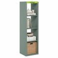 thumbnail image 2 of Furinno CUBICLE 4-Cube Thick Frame Reversible Open Back Bookcase Sage Green, 2 of 5