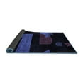 thumbnail image 2 of Ahgly Company Indoor Square Oriental Blue Modern Area Rugs, 6' Square, 2 of 4