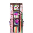 thumbnail image 1 of Double Face Organisateur d'Emballage Cadeau Suspendu Grand Sac de Rangement pour Rouleaux de Papier d'Emballage 16” x 41” Solution d'Organisation de Sac Cadeau de Placard Résistante et Gain de Place Fermetures Éclair Robustes (Marron) Marron, 1 of 7