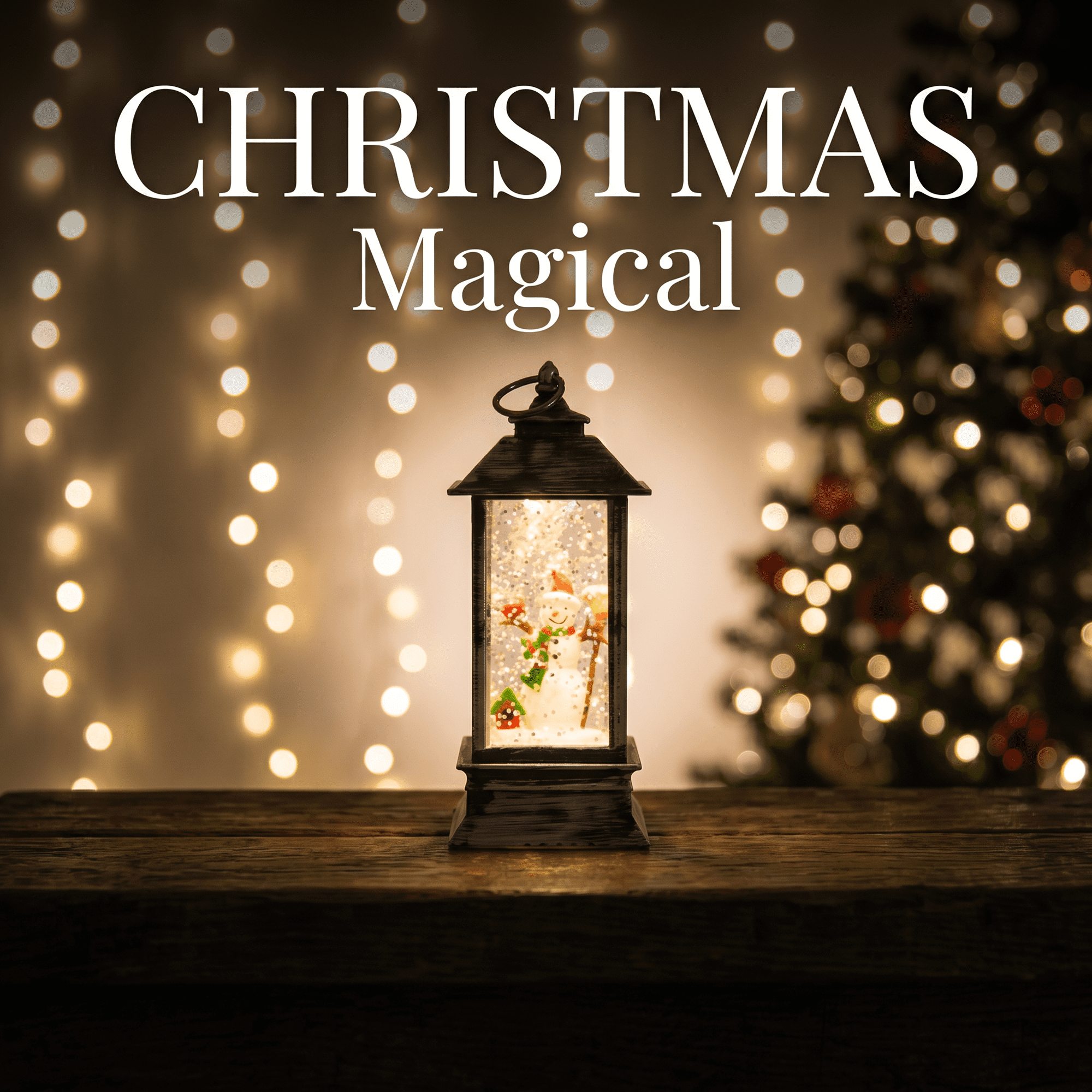 Unique Bargains Christmas Light Up Crystal Ball Mini LED Glitter Sphere Orb Brown Style S