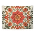 thumbnail image 5 of Shiartex  Boho Tapestry Wall Hanging, Mandala Orange Floral Aesthetic Tapestry Bohemian Decor for Home Bedroom Dorm Living Room Teen Girl ( Orange Flower - Boho) 40x60inch, 5 of 6