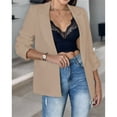 thumbnail image 3 of Blazer Jackets for Women Open Front Long Sleeve Blazers Casual Lapel Blazers Slim Work Office Blazers with Pockets, 3 of 4
