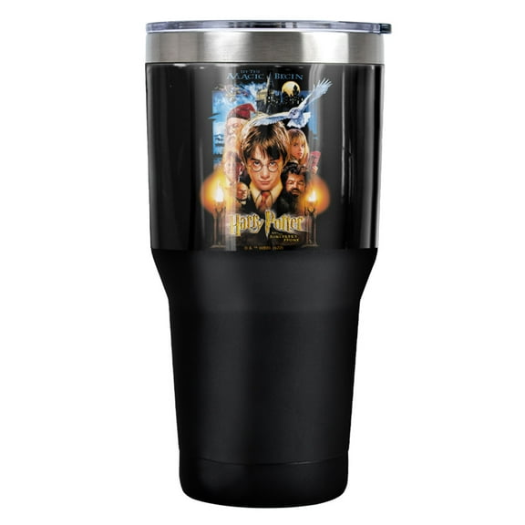 Harry Potter Movie Poster Stainless Steel Tumbler 30 oz Coffee Travel Cup, Vacuum Insulated & Double Wall with Leakproof Sliding Lid