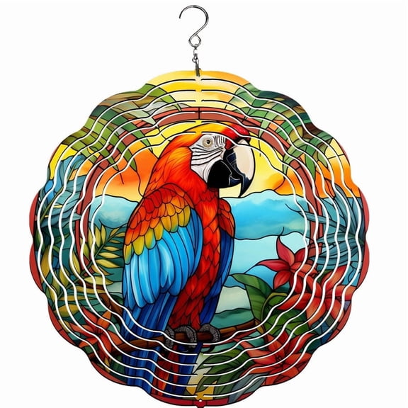 Macaw Wind Spinner, Garden Décor, Yard Décor, Porch Decor