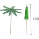 thumbnail image 3 of 50 Green Tropical Coconut Palm Tree Toothpick Paper Umbrella Stick Decorations Cocktail Stick Decorations Cocktail Decorations Party Bar Drinks Food Supplies, 3 of 5