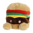 thumbnail image 4 of Aurora - Mini Brown Palm Pals - 5" Charles Cheeseburger - Adorable Stuffed Animal, 4 of 5