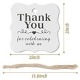 thumbnail image 2 of Ksopiavobs 150 PCS Paper Gift Tags Thank You Gift Tags with String for DIY Thanksgiving Day Halloween Christmas Wedding Party Favors, 2 of 7
