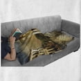 thumbnail image 6 of Fantasy Soft Flannel Fleece Blanket, Surreal Bridge Gateway with Ornaments Enchanted Woods Fairytale Land, Cozy Plush for Indoor and Outdoor Use, 60" x 80", White Pale Yellow Green, by Ambesonne, 6 of 6